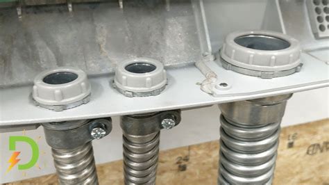 bring metal flexiblr conduit to box|flexible conduit for work boxes.